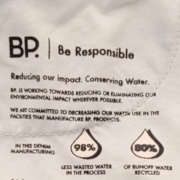 BP. Wide Leg Jean with Split Hem High Waist Mom Jean Sz 26 - Picture 8 of 10